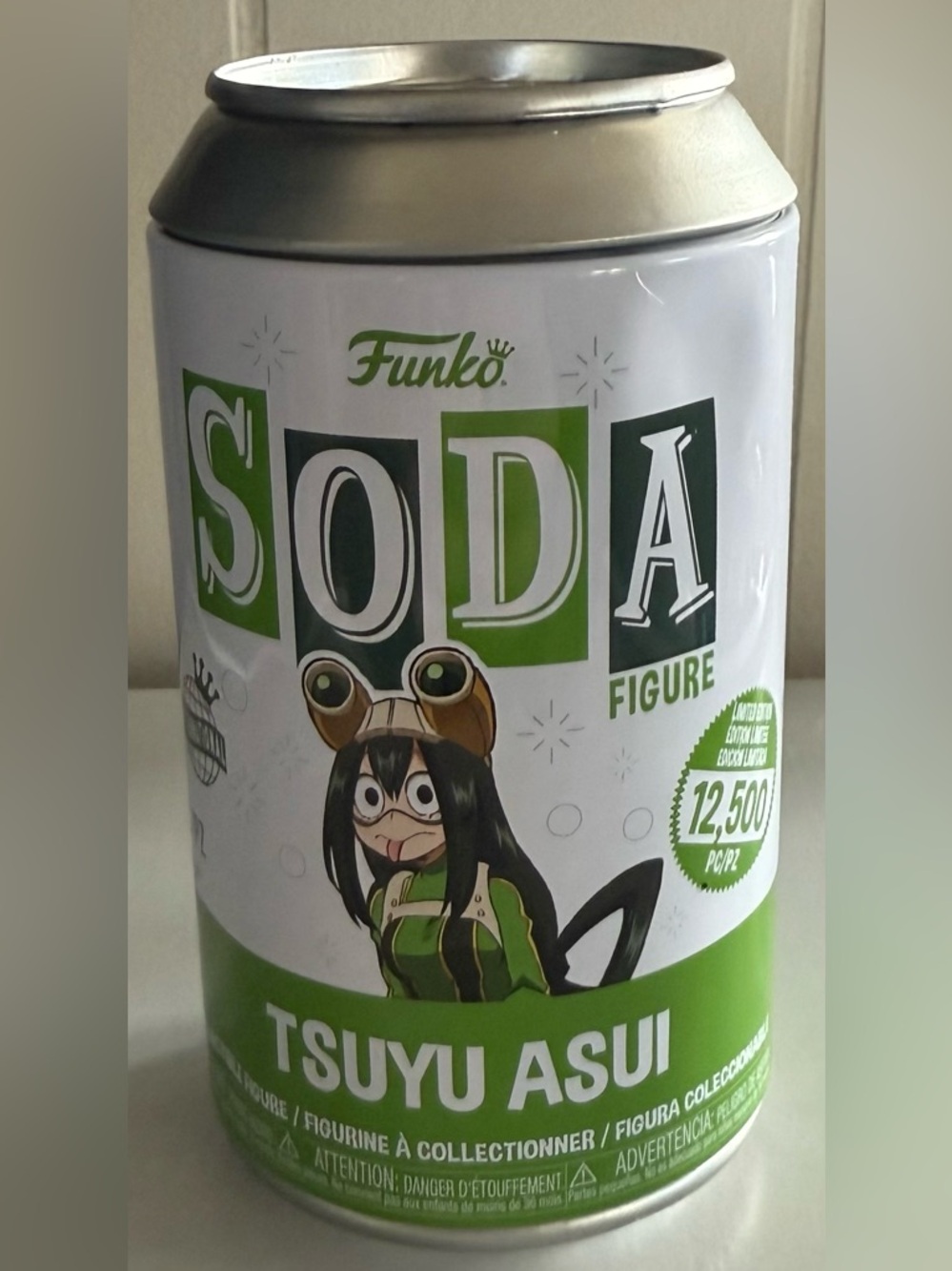 Funko Pop! SODA Tsuyu Asui Vinyl Can - Green & White